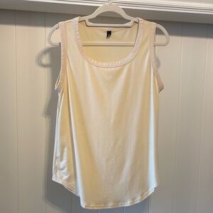 Chic Cream Sleeveless Tank Top